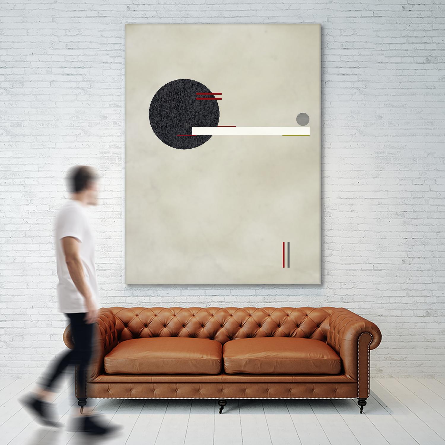 Circle Love by Kevin Calaguiro on GIANT ART - black abstract