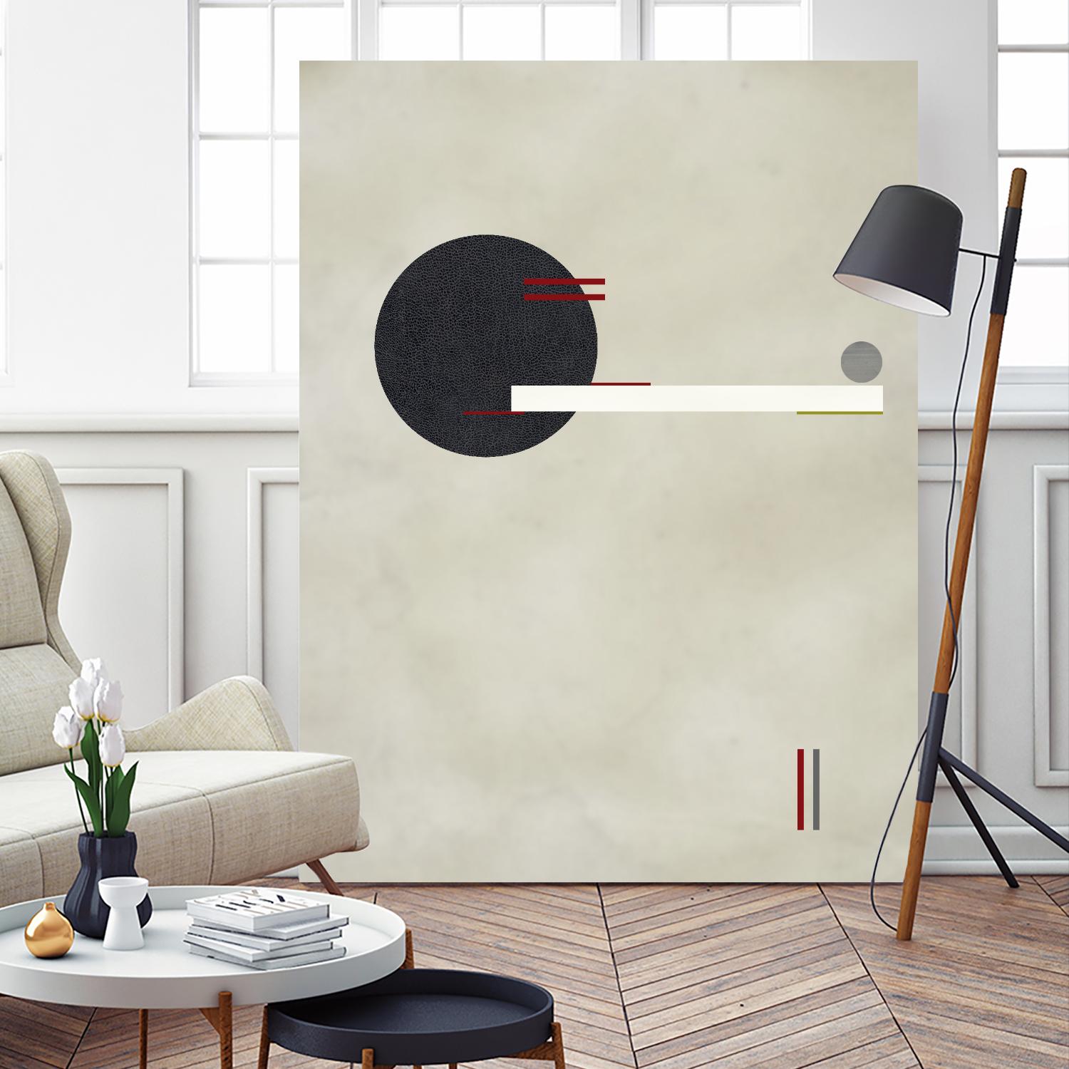 Circle Love by Kevin Calaguiro on GIANT ART - black abstract