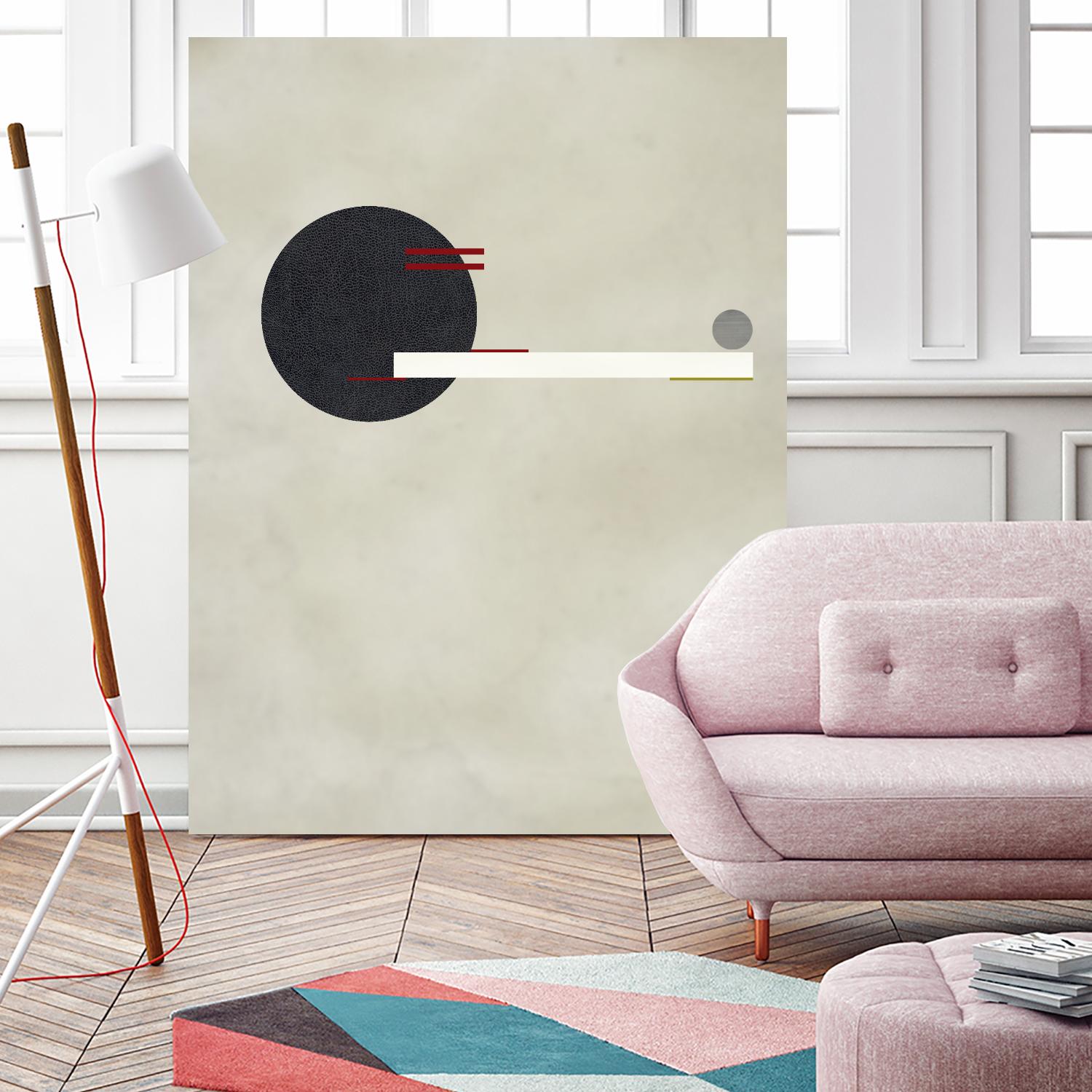 Circle Love by Kevin Calaguiro on GIANT ART - black abstract