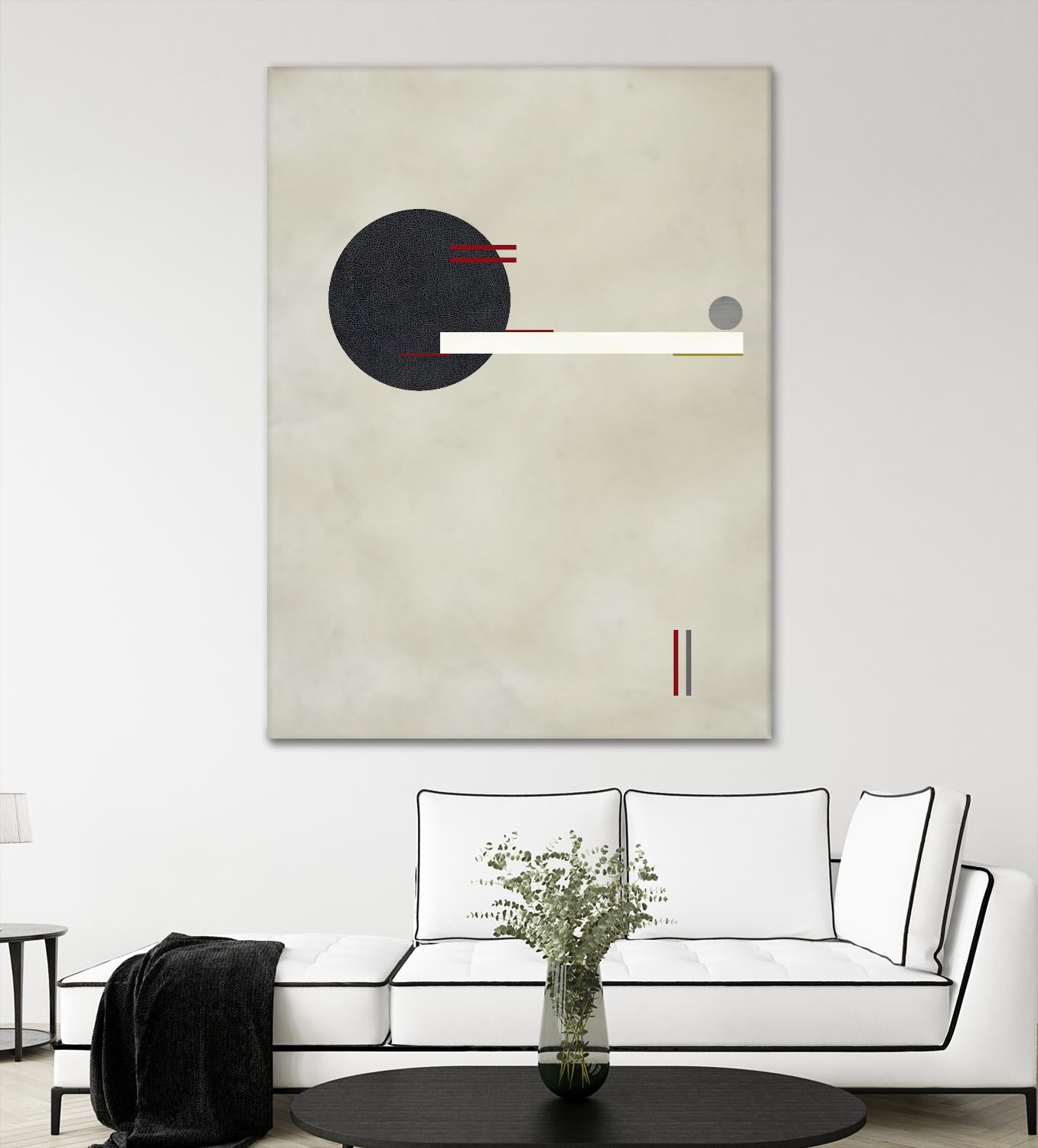 Circle Love by Kevin Calaguiro on GIANT ART - black abstract