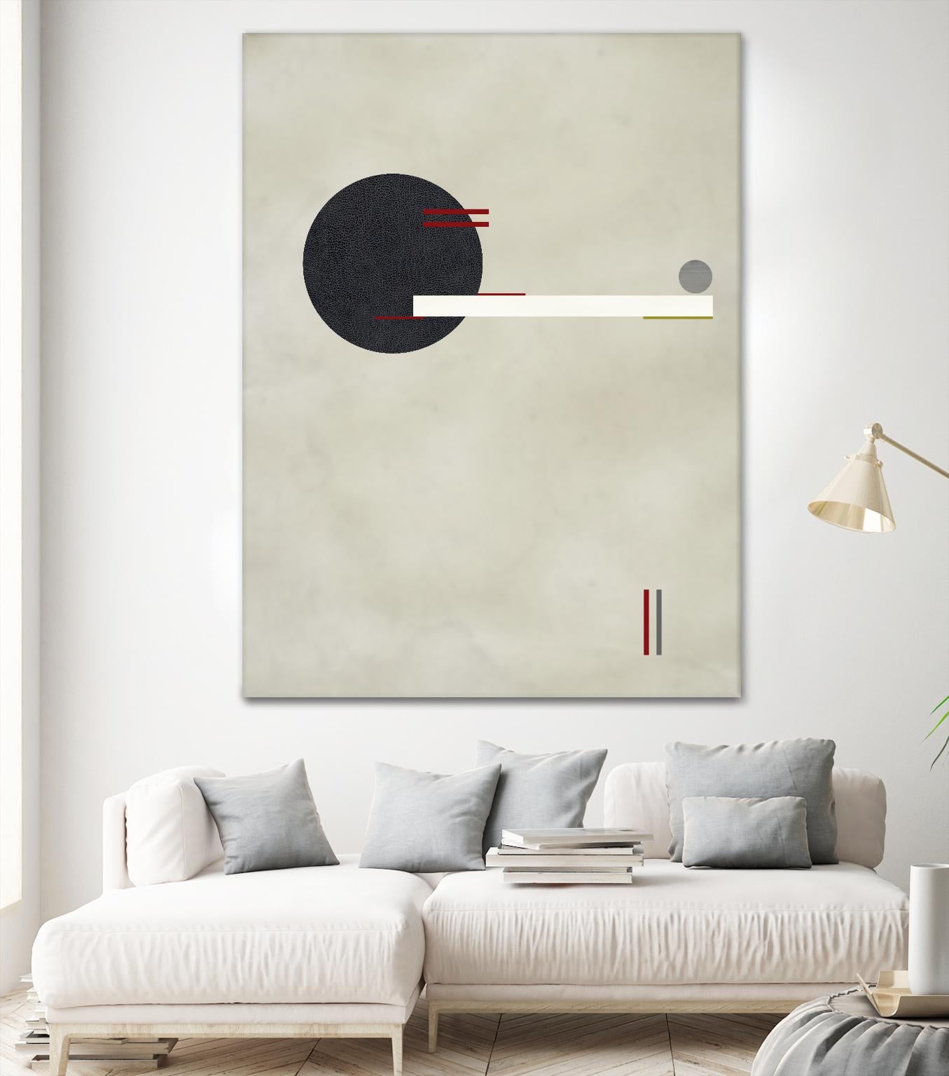 Circle Love by Kevin Calaguiro on GIANT ART - black abstract