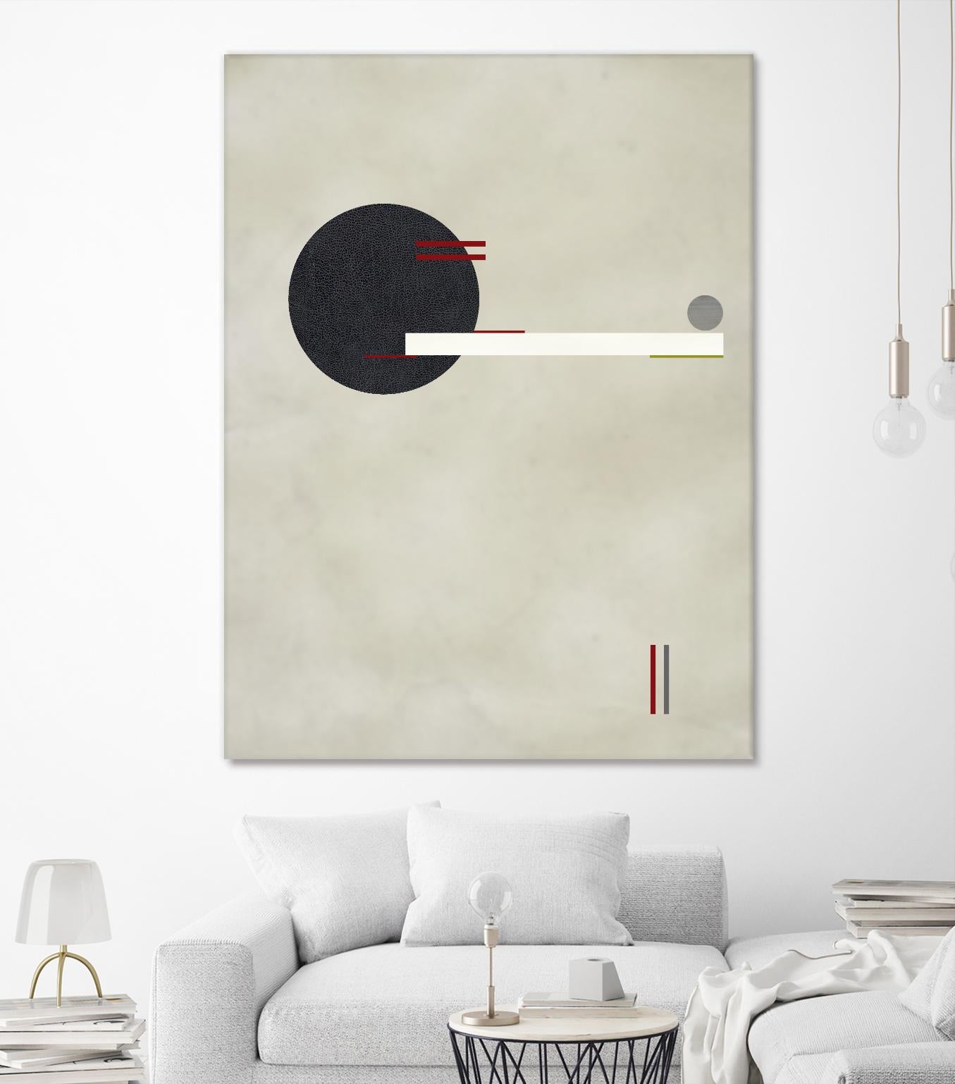 Circle Love by Kevin Calaguiro on GIANT ART - black abstract