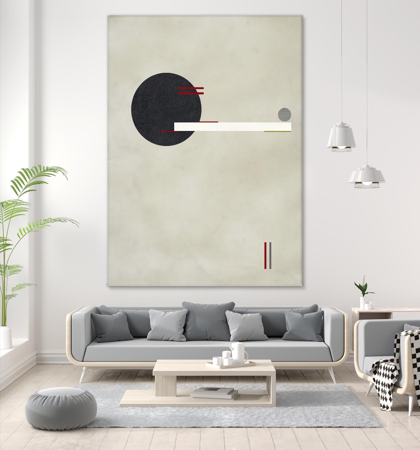 Circle Love by Kevin Calaguiro on GIANT ART - black abstract