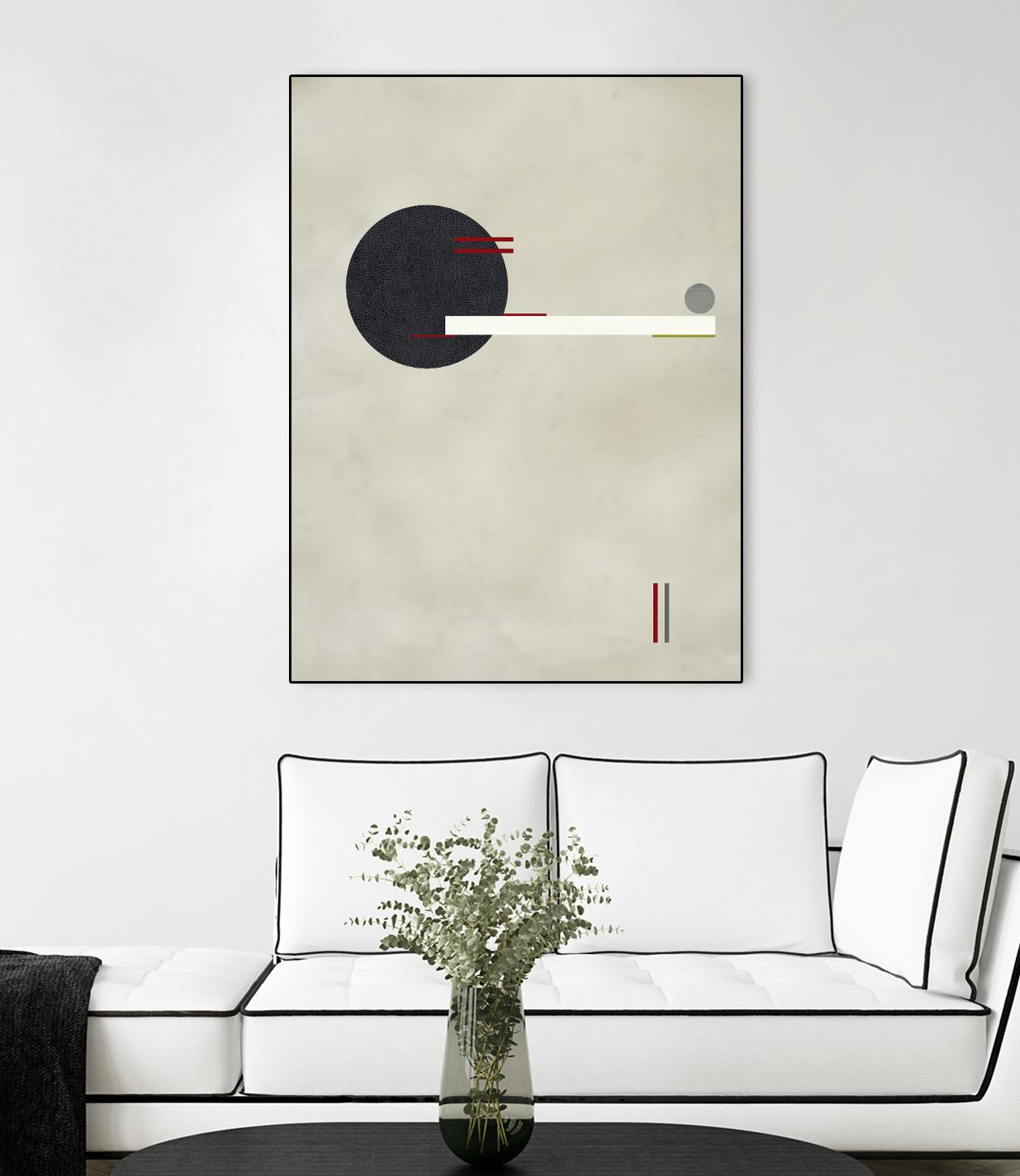 Circle Love by Kevin Calaguiro on GIANT ART - black abstract