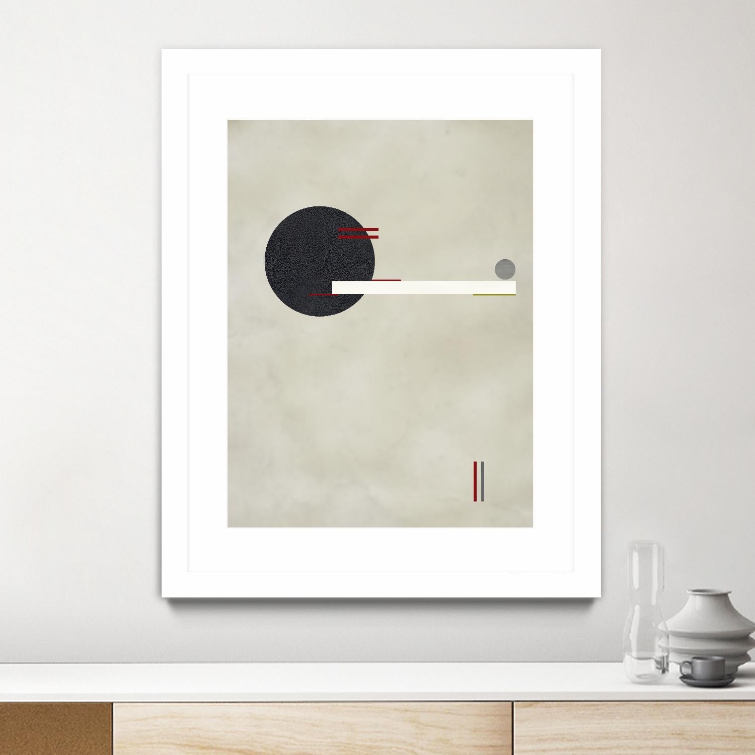 Circle Love by Kevin Calaguiro on GIANT ART - black abstract