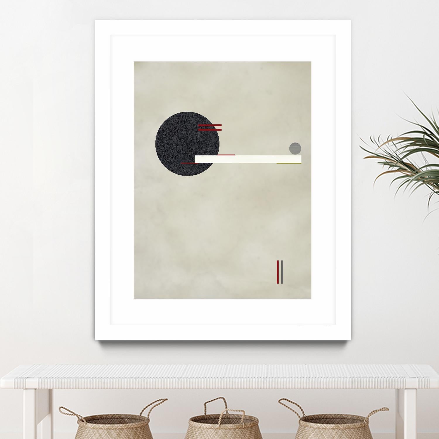 Circle Love by Kevin Calaguiro on GIANT ART - black abstract