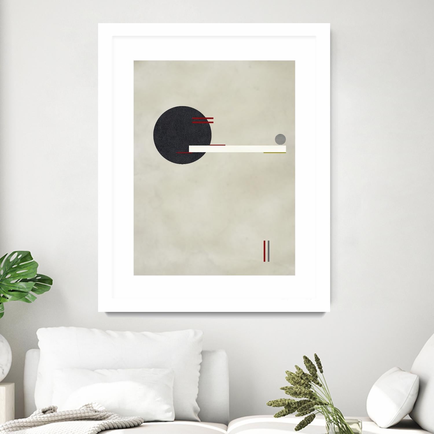 Circle Love by Kevin Calaguiro on GIANT ART - black abstract