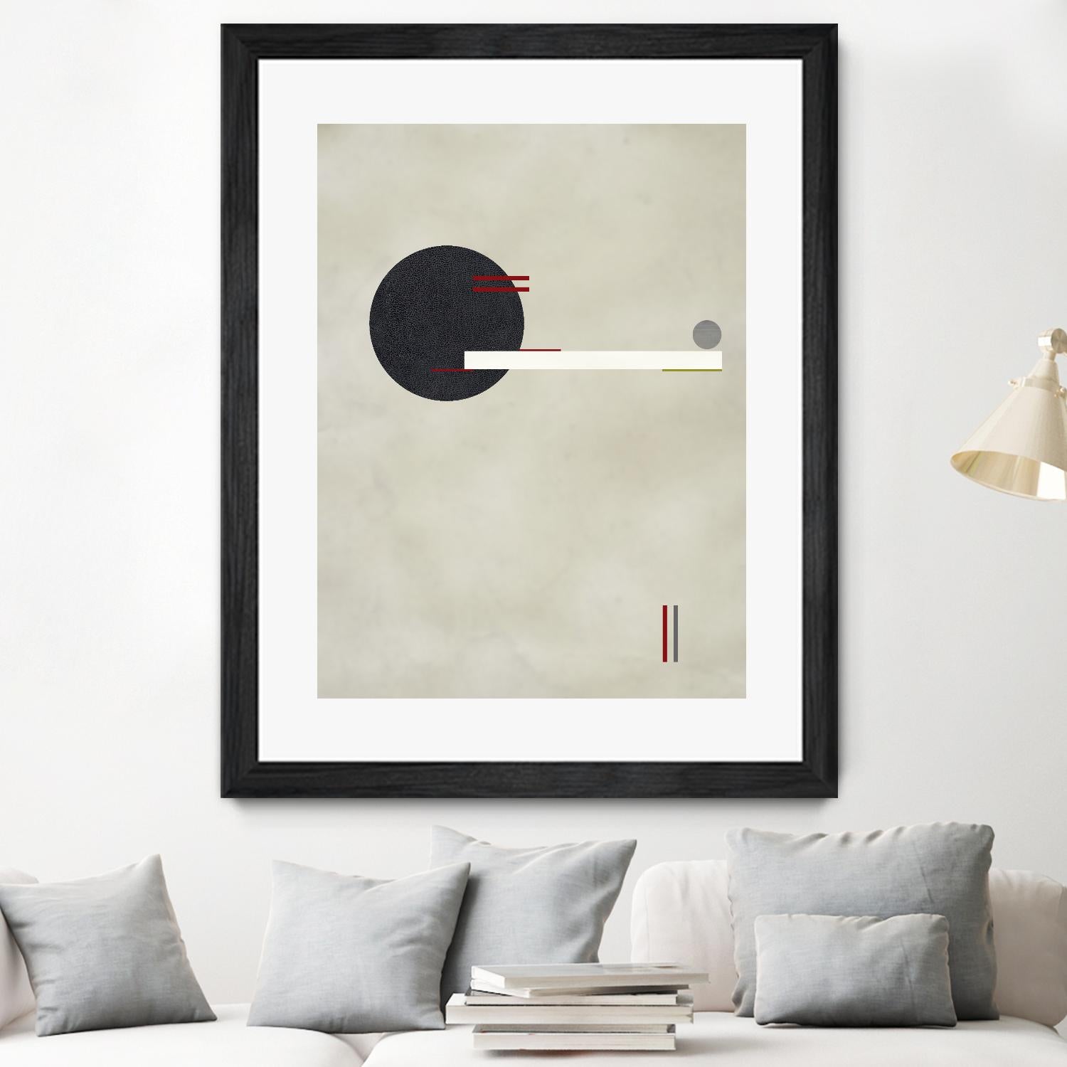 Circle Love by Kevin Calaguiro on GIANT ART - black abstract