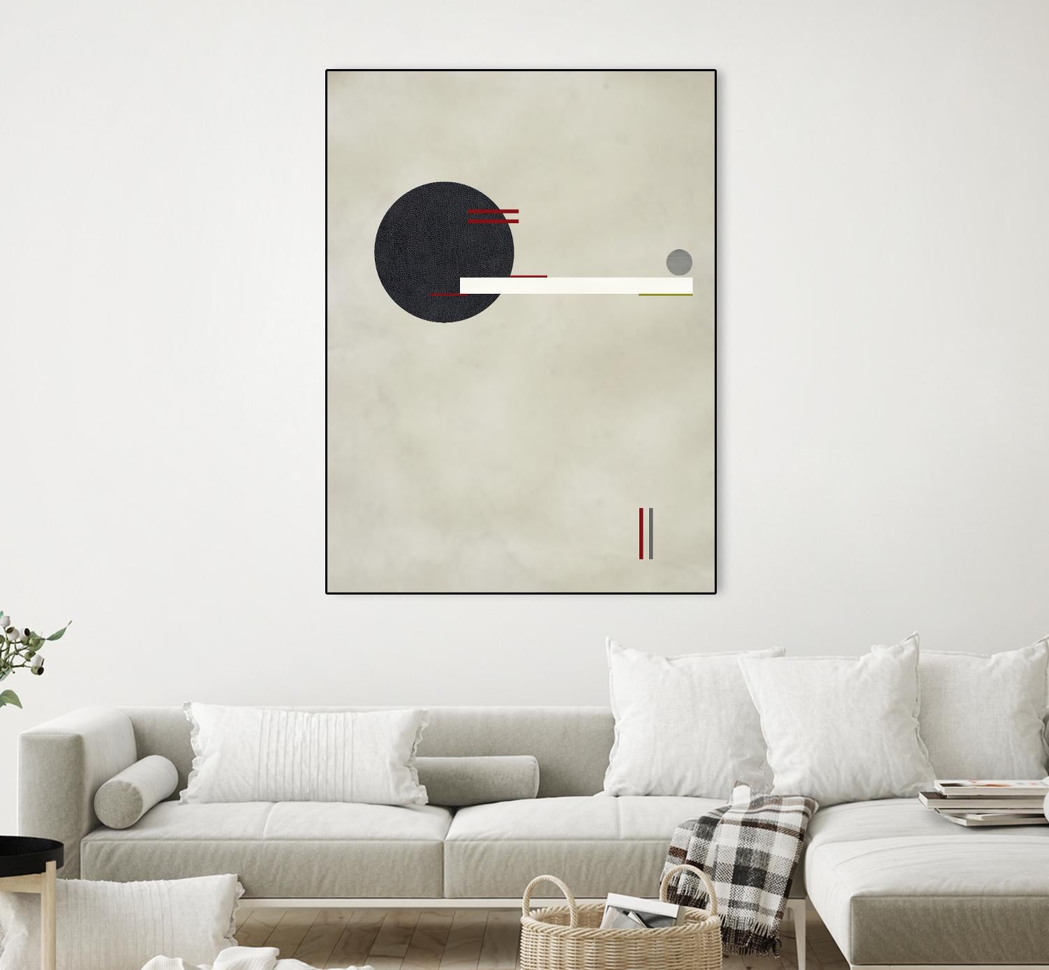 Circle Love by Kevin Calaguiro on GIANT ART - black abstract