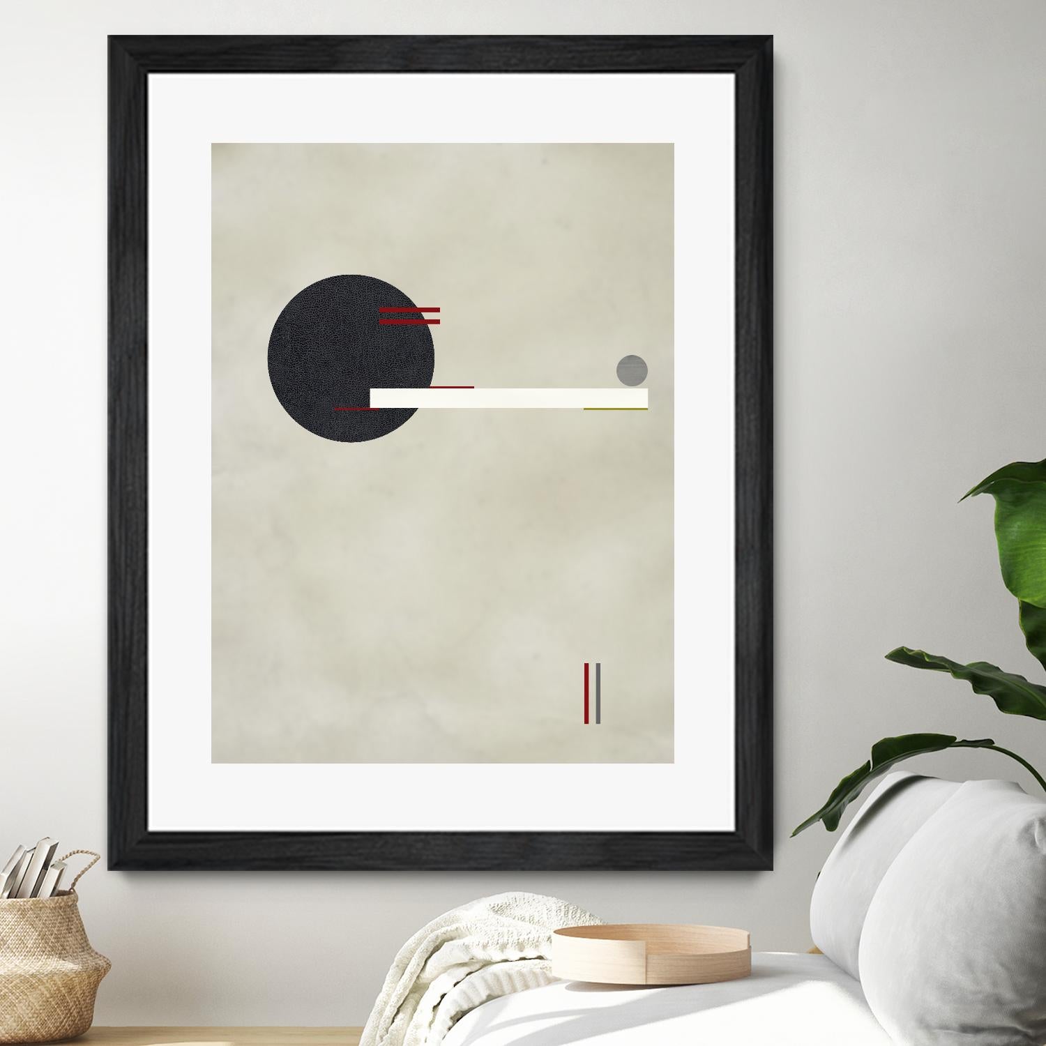 Circle Love by Kevin Calaguiro on GIANT ART - black abstract