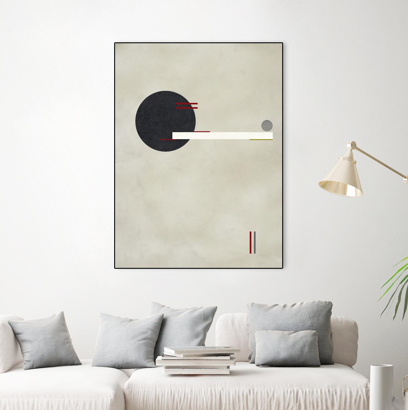 Circle Love by Kevin Calaguiro on GIANT ART - black abstract