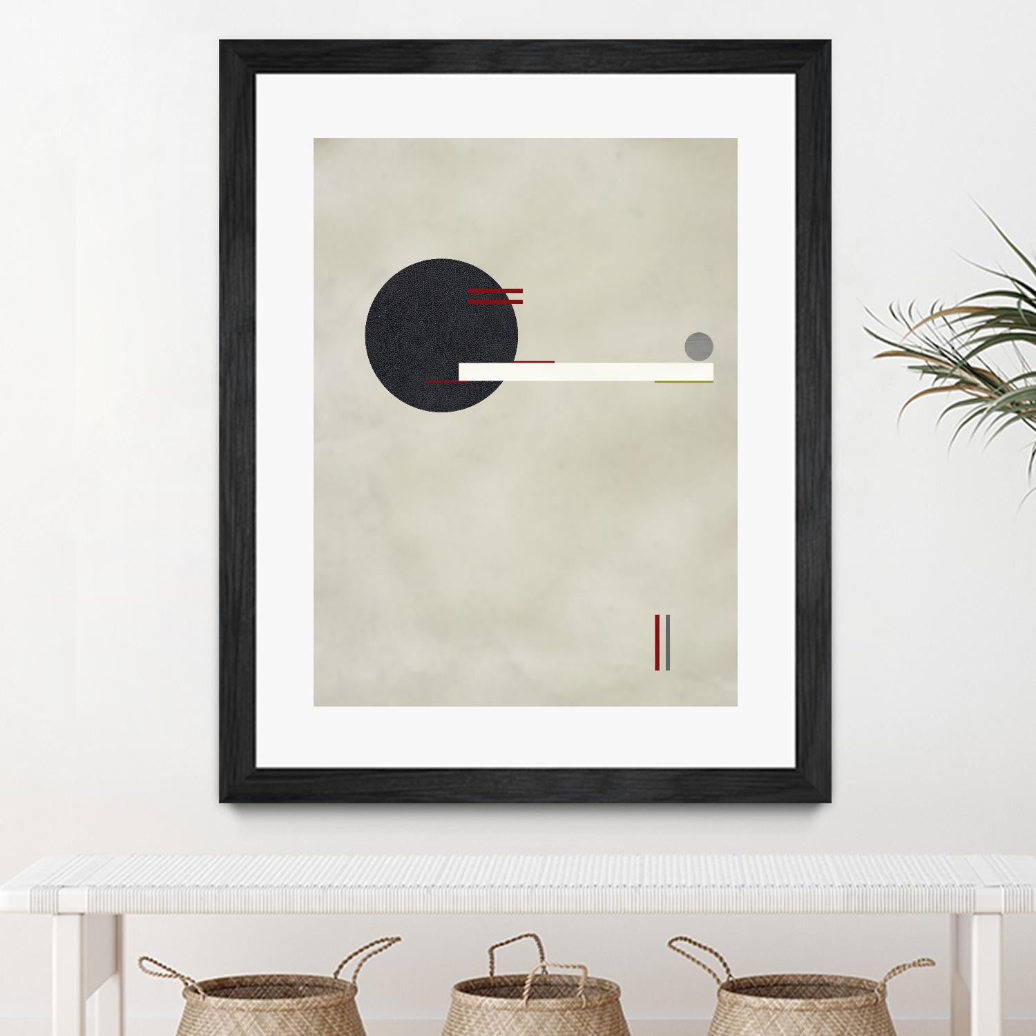 Circle Love by Kevin Calaguiro on GIANT ART - black abstract