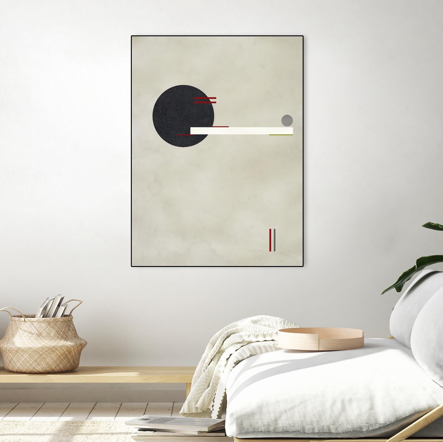 Circle Love by Kevin Calaguiro on GIANT ART - black abstract