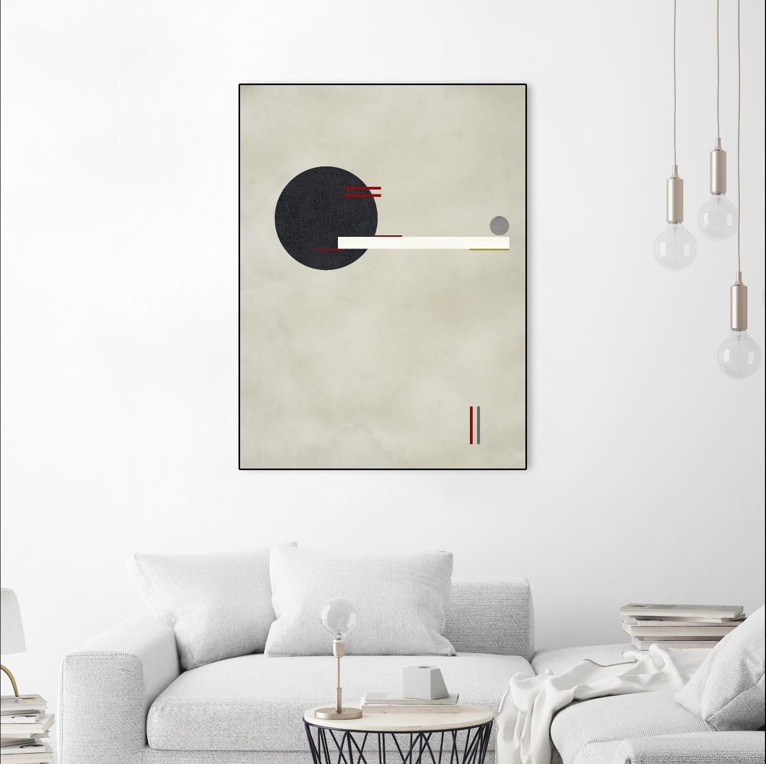 Circle Love by Kevin Calaguiro on GIANT ART - black abstract