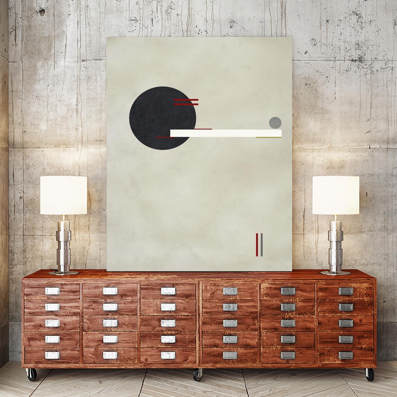 Circle Love by Kevin Calaguiro on GIANT ART - black abstract