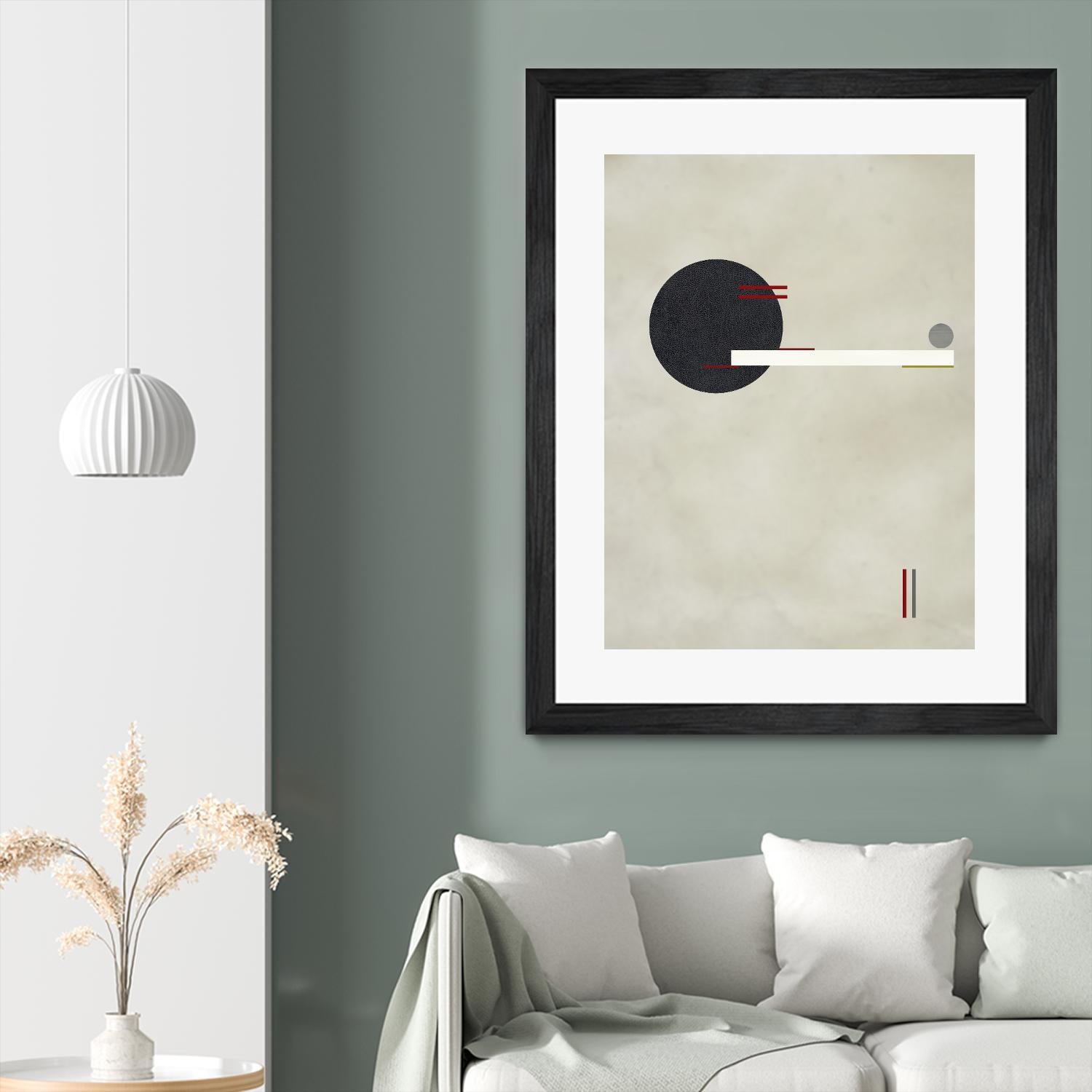 Circle Love by Kevin Calaguiro on GIANT ART - black abstract