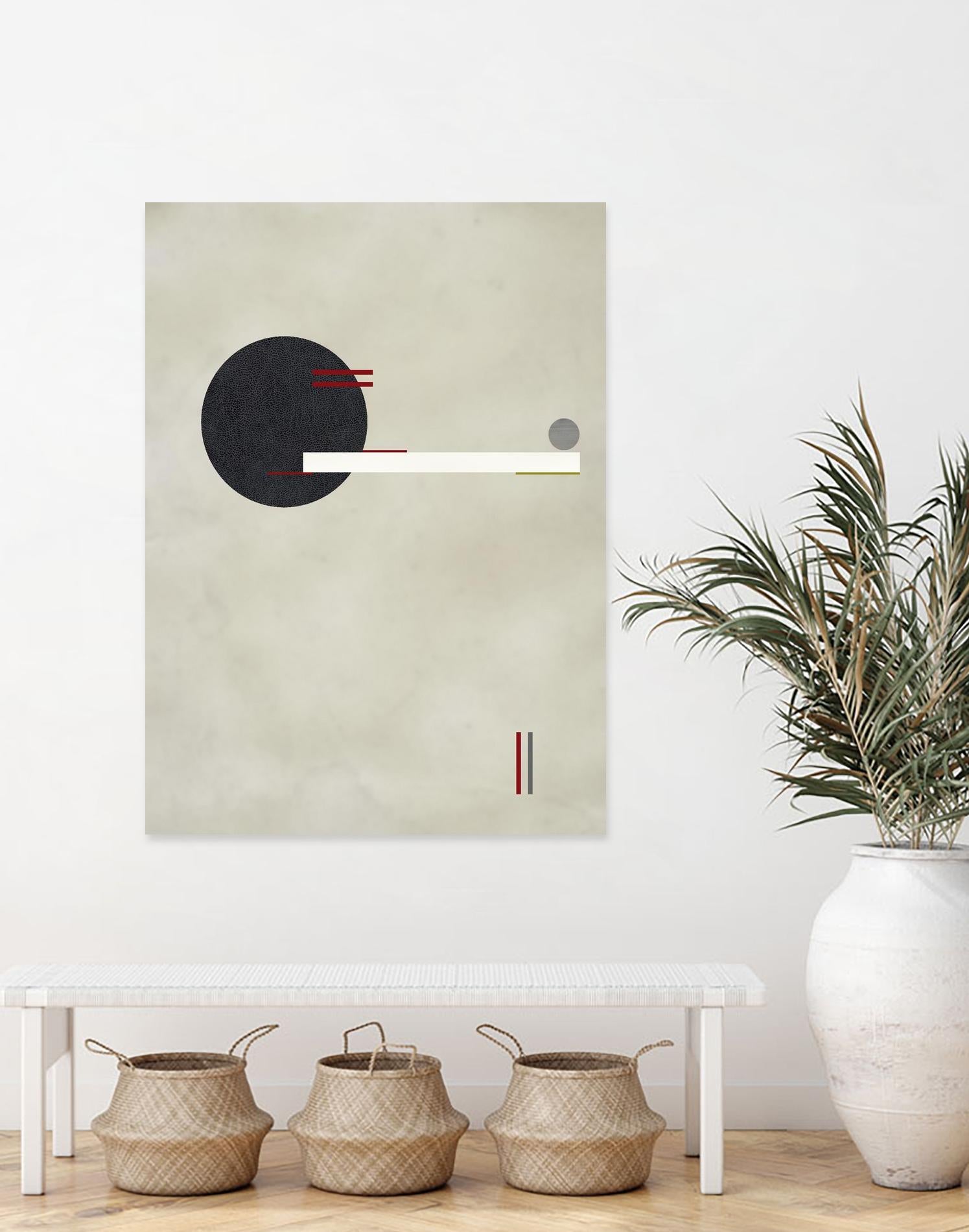 Circle Love by Kevin Calaguiro on GIANT ART - black abstract