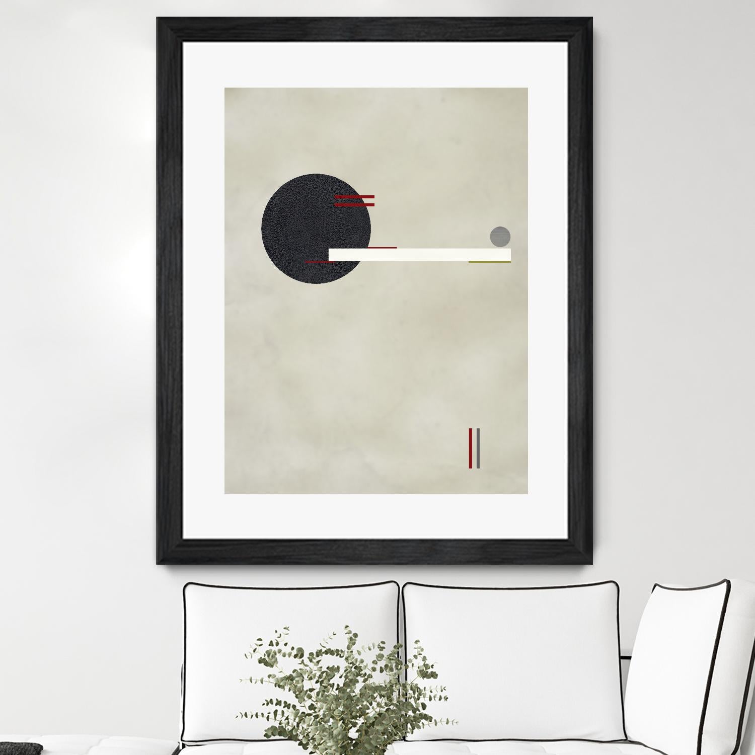 Circle Love by Kevin Calaguiro on GIANT ART - black abstract