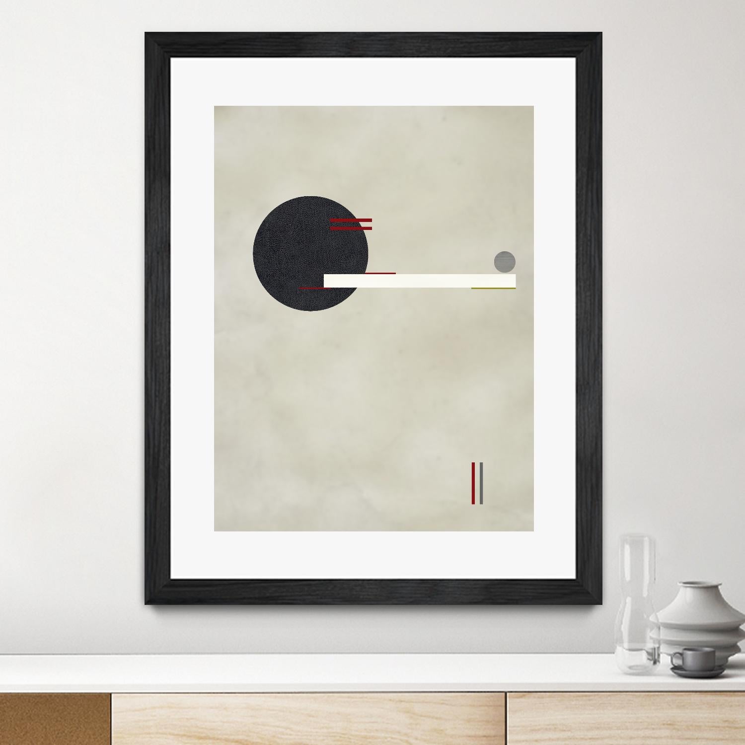 Circle Love by Kevin Calaguiro on GIANT ART - black abstract