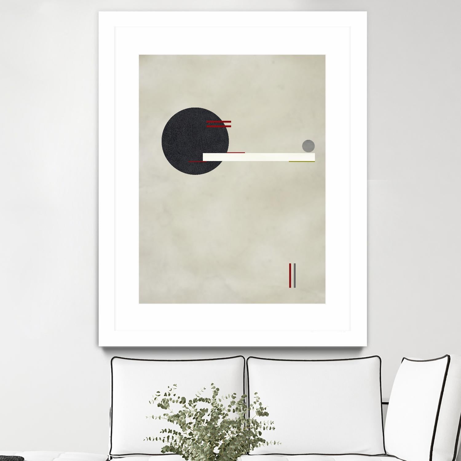 Circle Love by Kevin Calaguiro on GIANT ART - black abstract