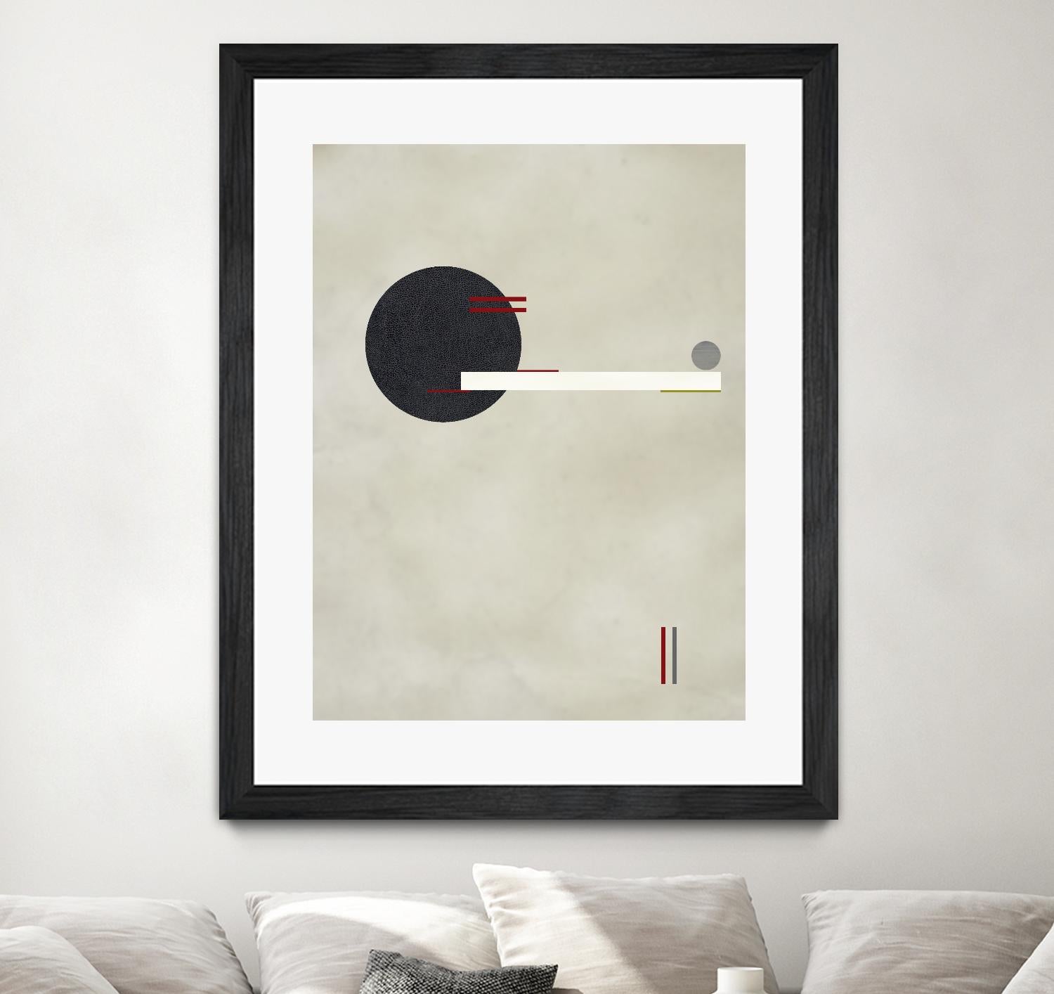 Circle Love by Kevin Calaguiro on GIANT ART - black abstract
