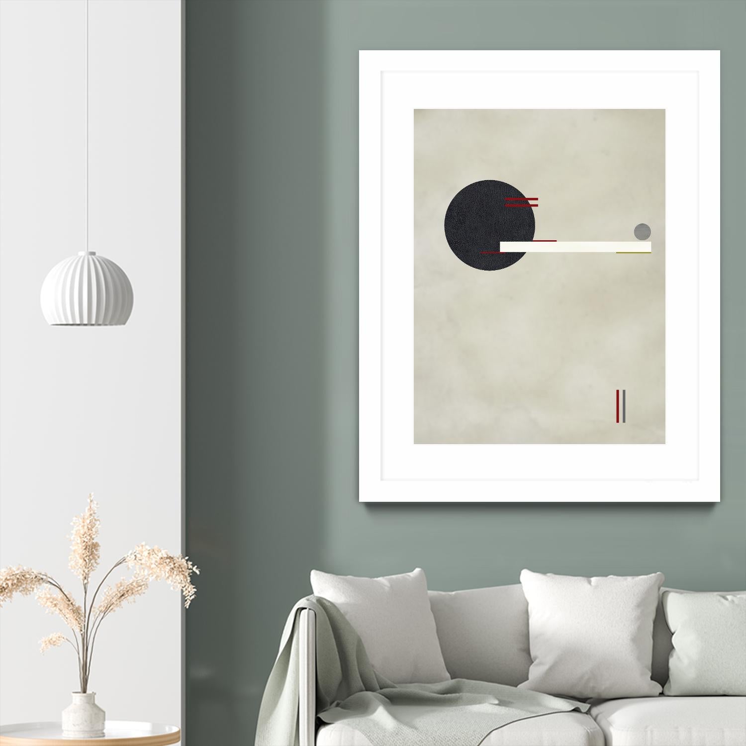 Circle Love by Kevin Calaguiro on GIANT ART - black abstract