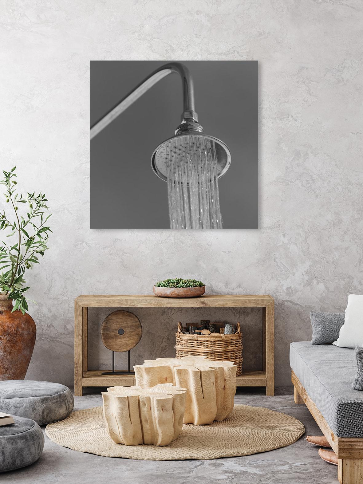 Spa Shower I by Keith Levit on GIANT ART - grey bathroom