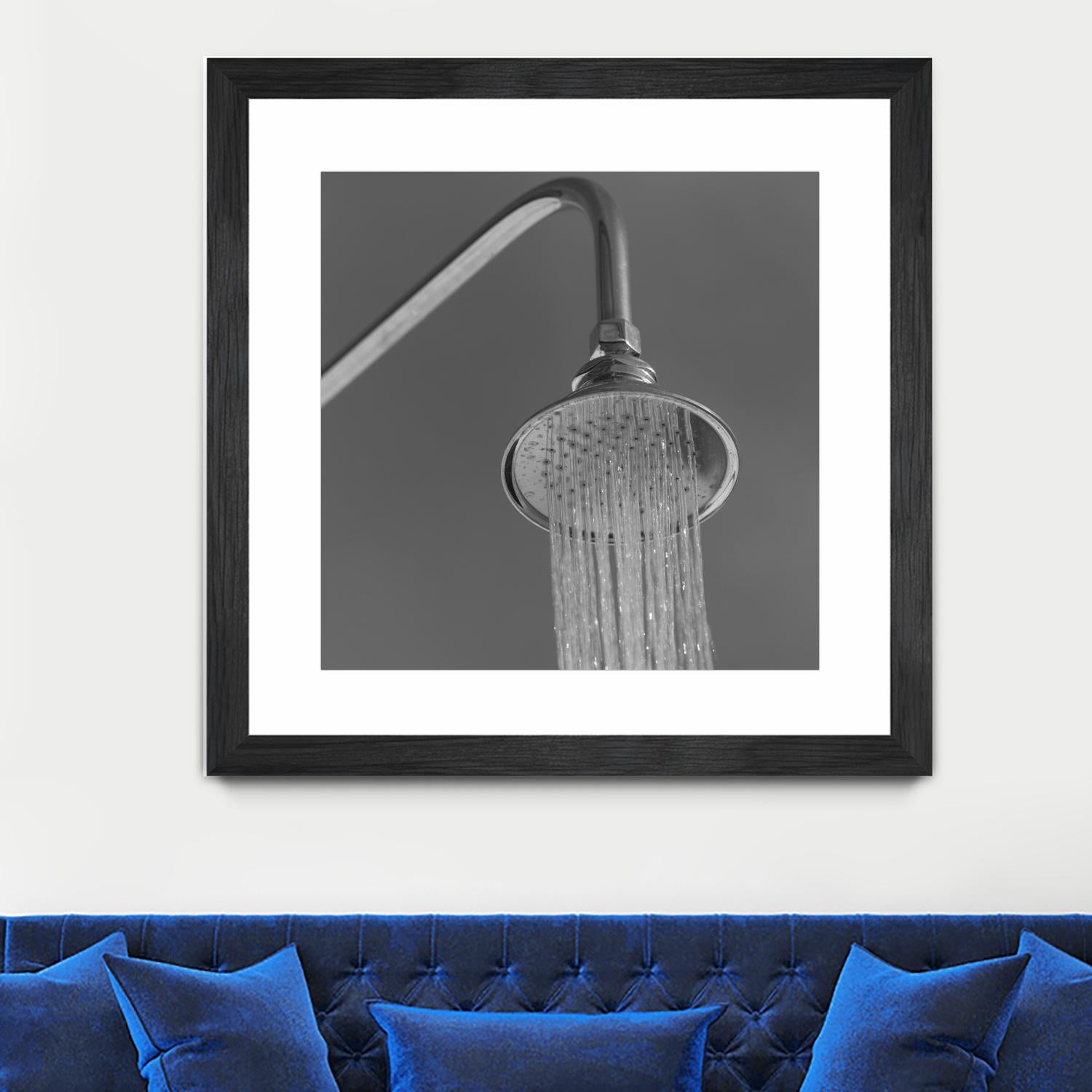 Spa Shower I by Keith Levit on GIANT ART - grey bathroom