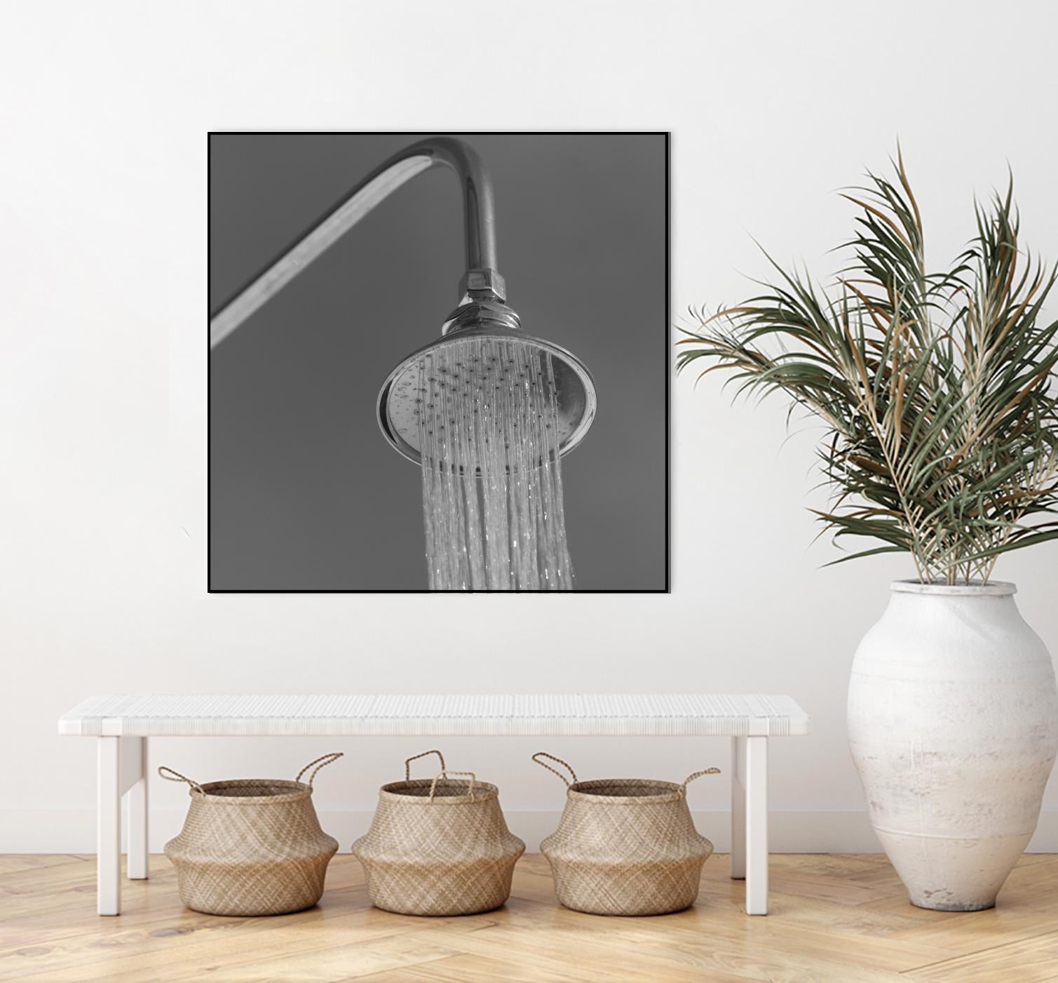 Spa Shower I by Keith Levit on GIANT ART - grey bathroom