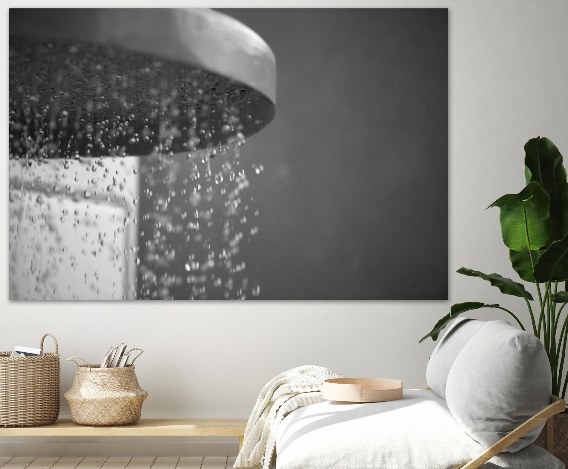 Spa Shower II by Keith Levit on GIANT ART - grey bathroom