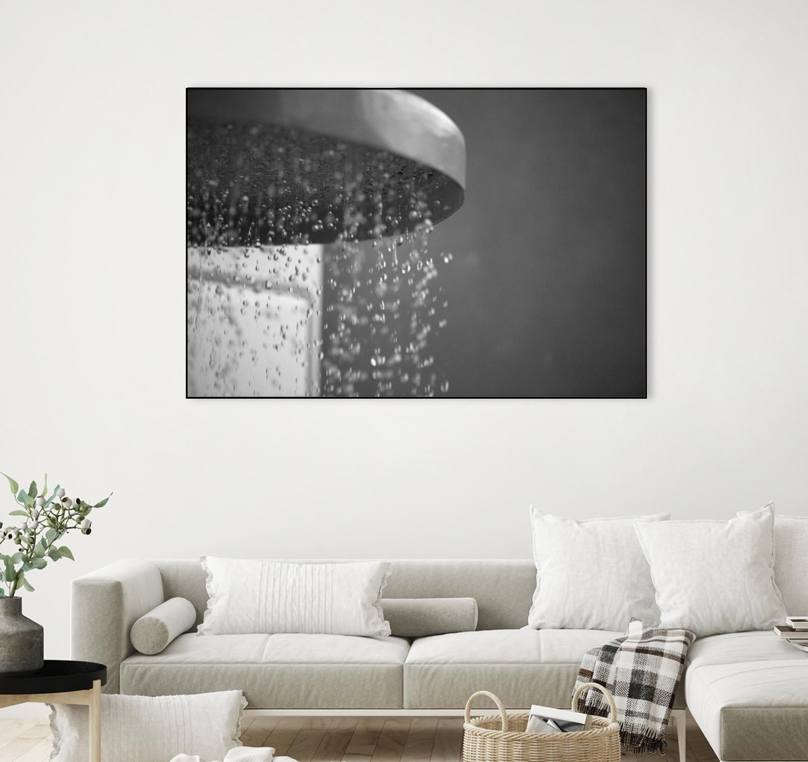 Spa Shower II by Keith Levit on GIANT ART - grey bathroom