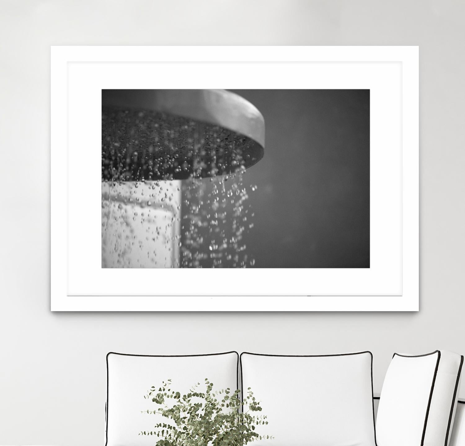 Spa Shower II by Keith Levit on GIANT ART - grey bathroom