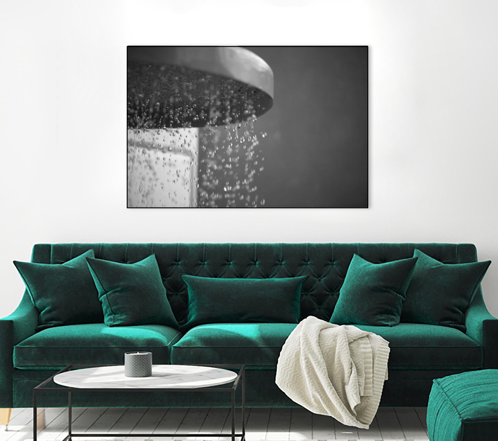 Spa Shower II by Keith Levit on GIANT ART - grey bathroom