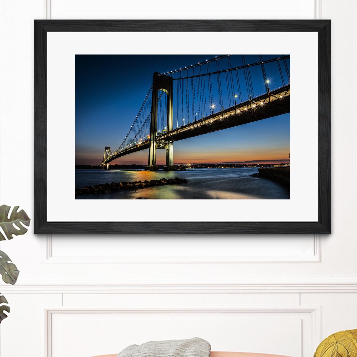 Verrazano Bridge by Franklin J. Kearney on GIANT ART - orange city scene
