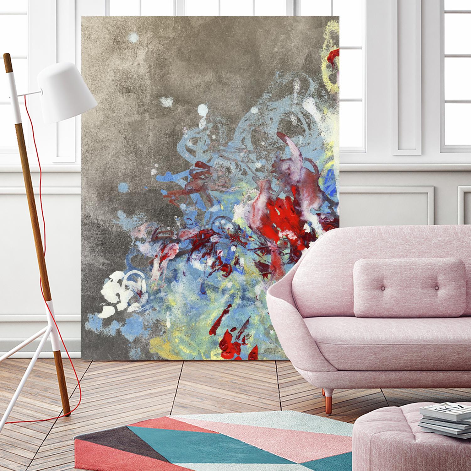 Luster III by Kathryn Neale on GIANT ART - blue abstract