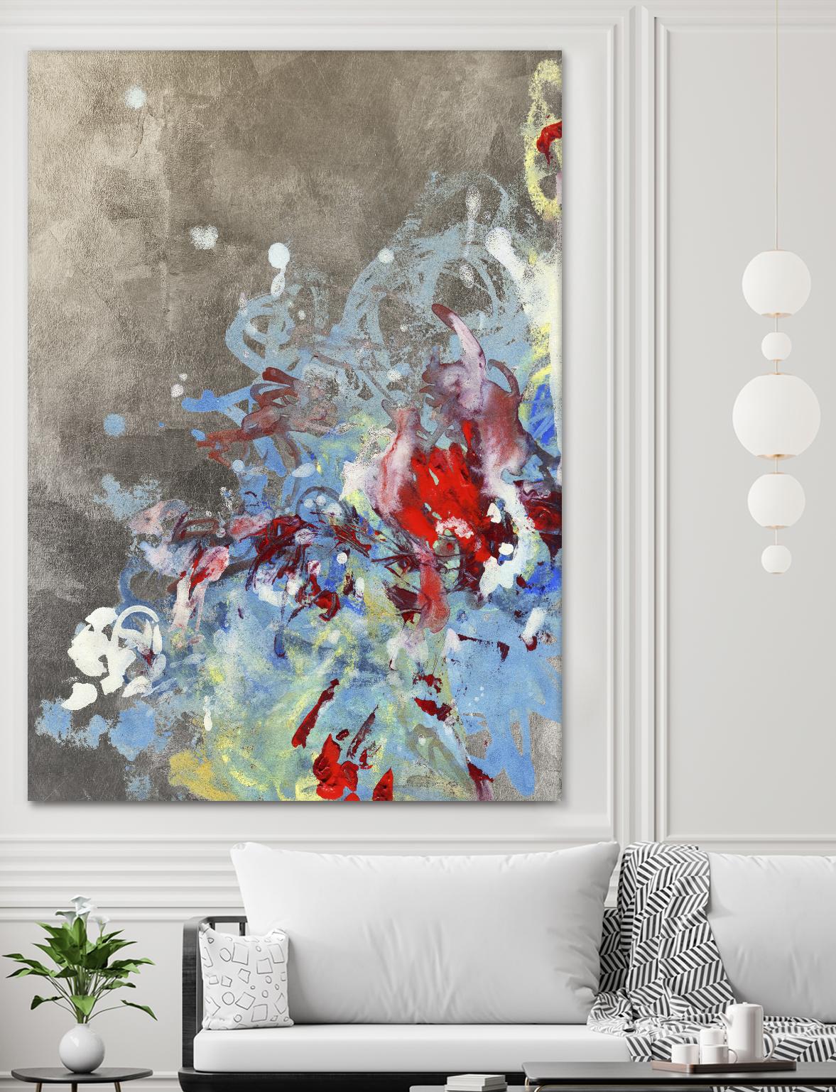 Luster III by Kathryn Neale on GIANT ART - blue abstract