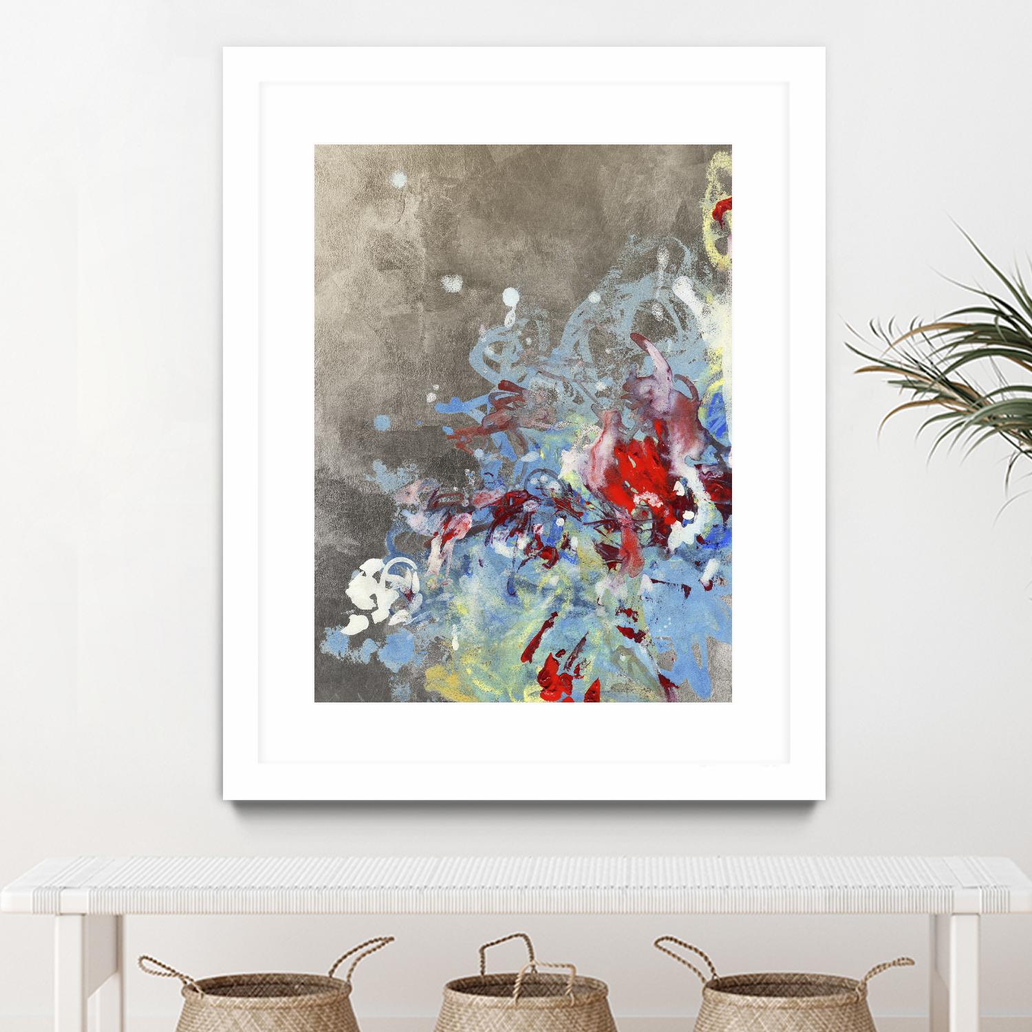 Luster III by Kathryn Neale on GIANT ART - blue abstract