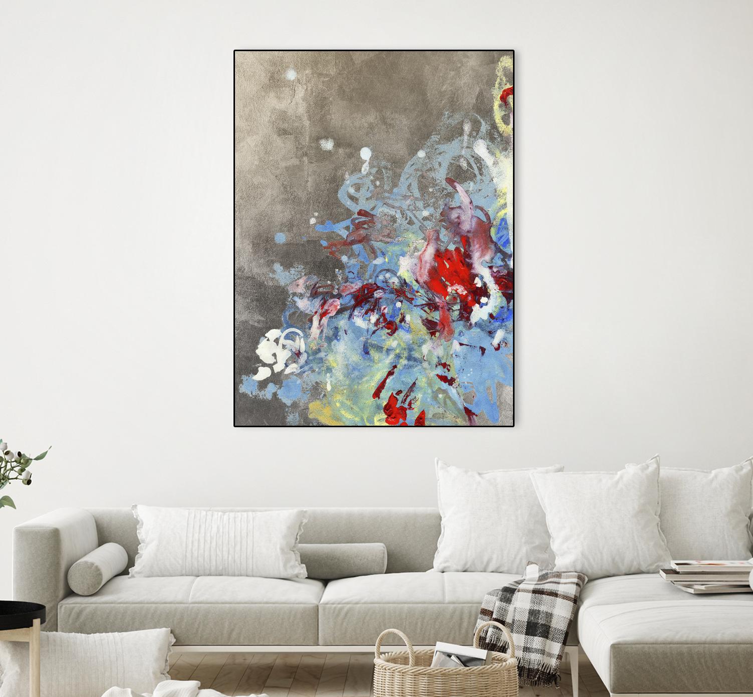 Luster III by Kathryn Neale on GIANT ART - blue abstract