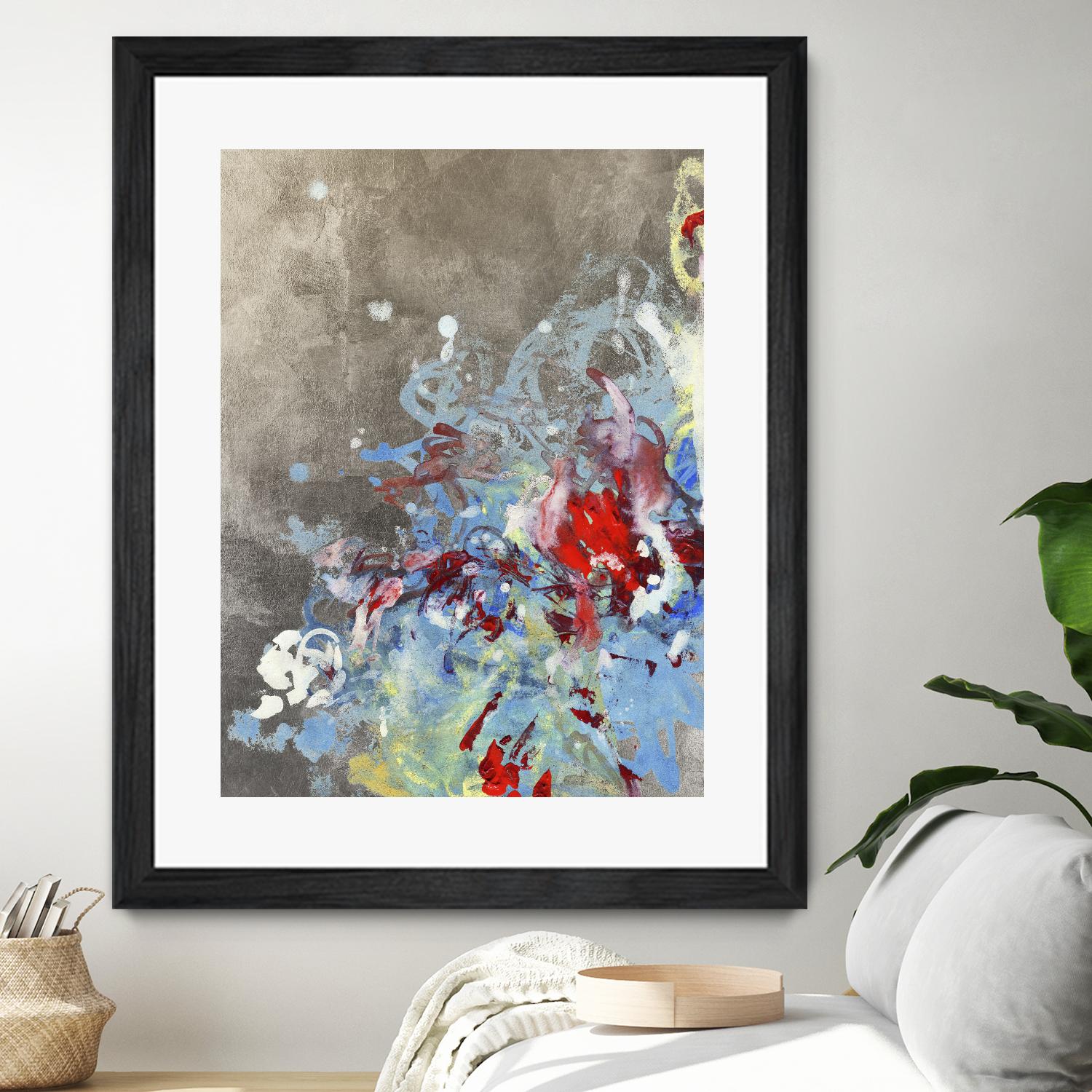 Luster III by Kathryn Neale on GIANT ART - blue abstract