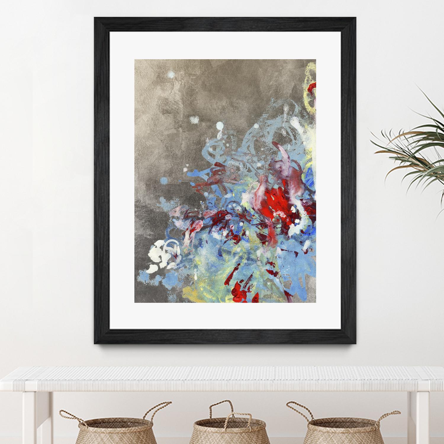 Luster III by Kathryn Neale on GIANT ART - blue abstract