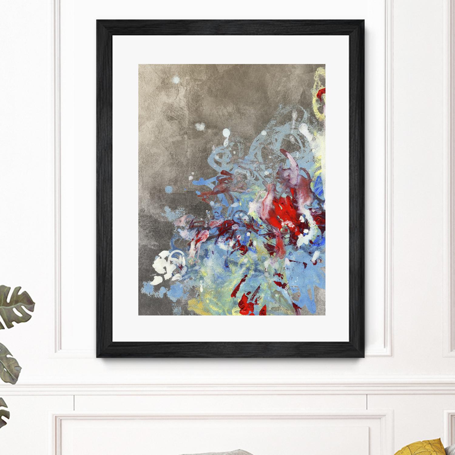 Luster III by Kathryn Neale on GIANT ART - blue abstract