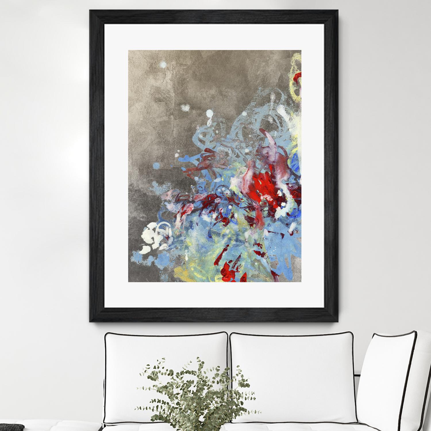 Luster III by Kathryn Neale on GIANT ART - blue abstract