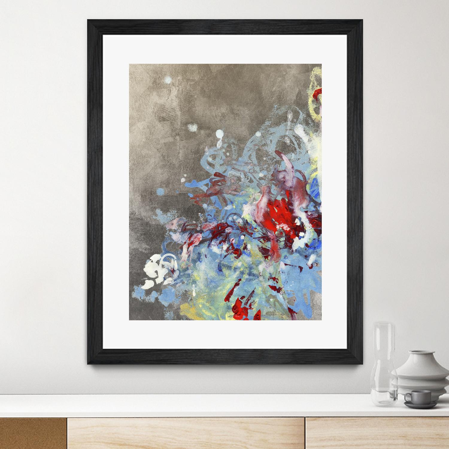 Luster III by Kathryn Neale on GIANT ART - blue abstract