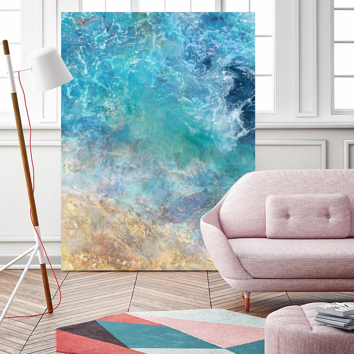 Oceanic Gold I by Ken Roko on GIANT ART - abstract