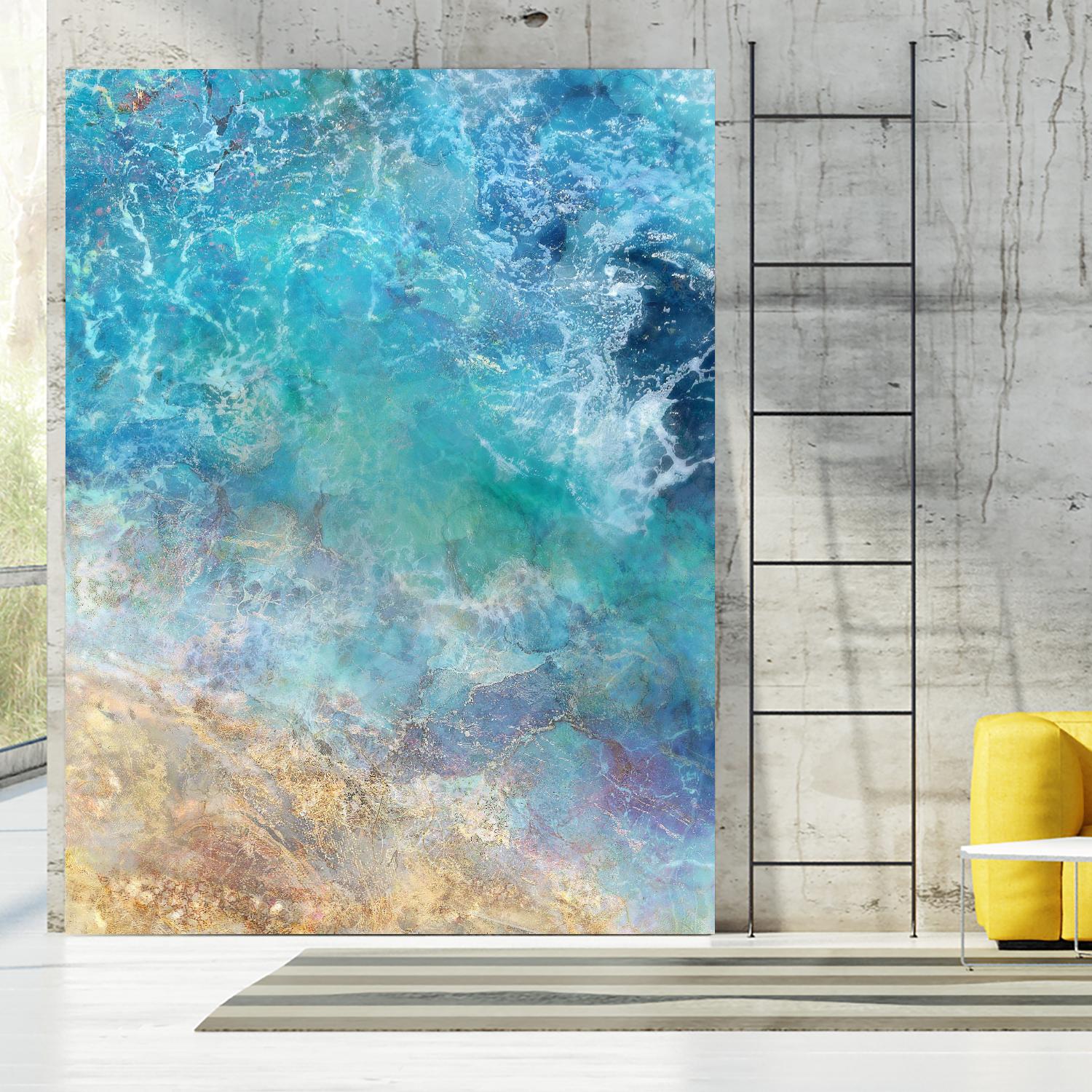 Oceanic Gold I by Ken Roko on GIANT ART - abstract