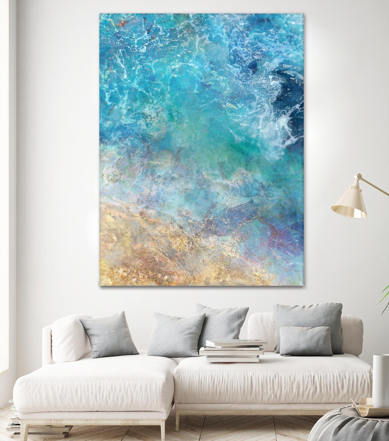 Oceanic Gold I by Ken Roko on GIANT ART - abstract