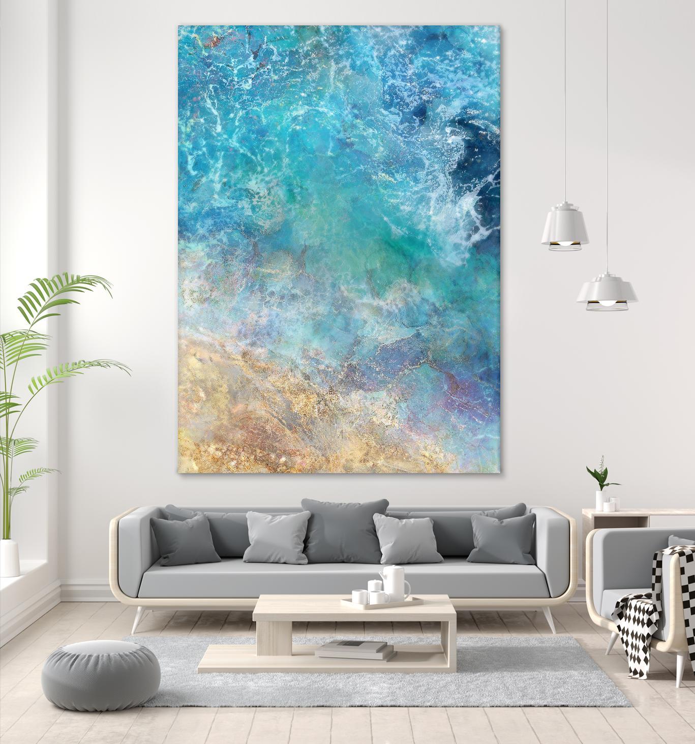 Oceanic Gold I by Ken Roko on GIANT ART - abstract