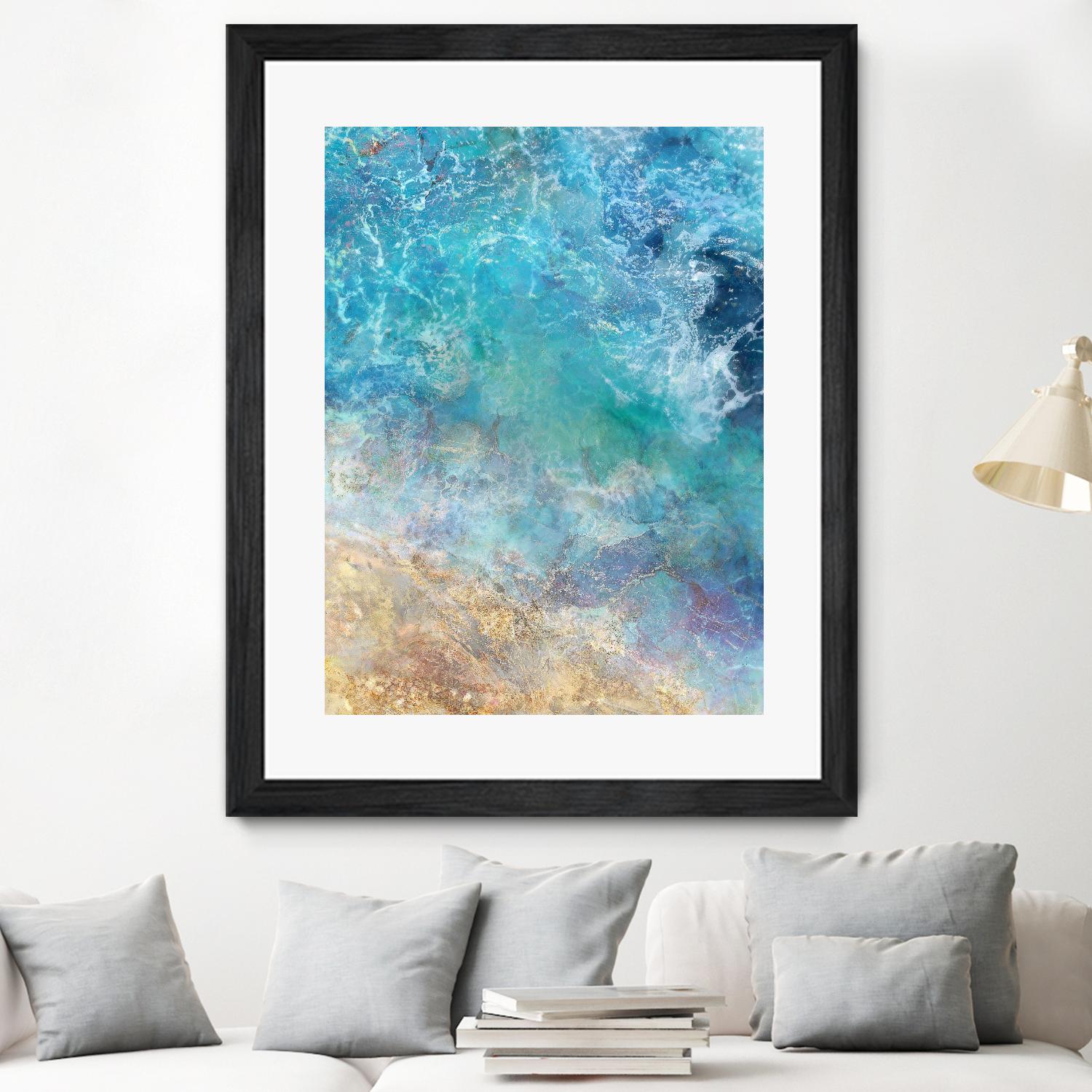 Oceanic Gold I by Ken Roko on GIANT ART - abstract