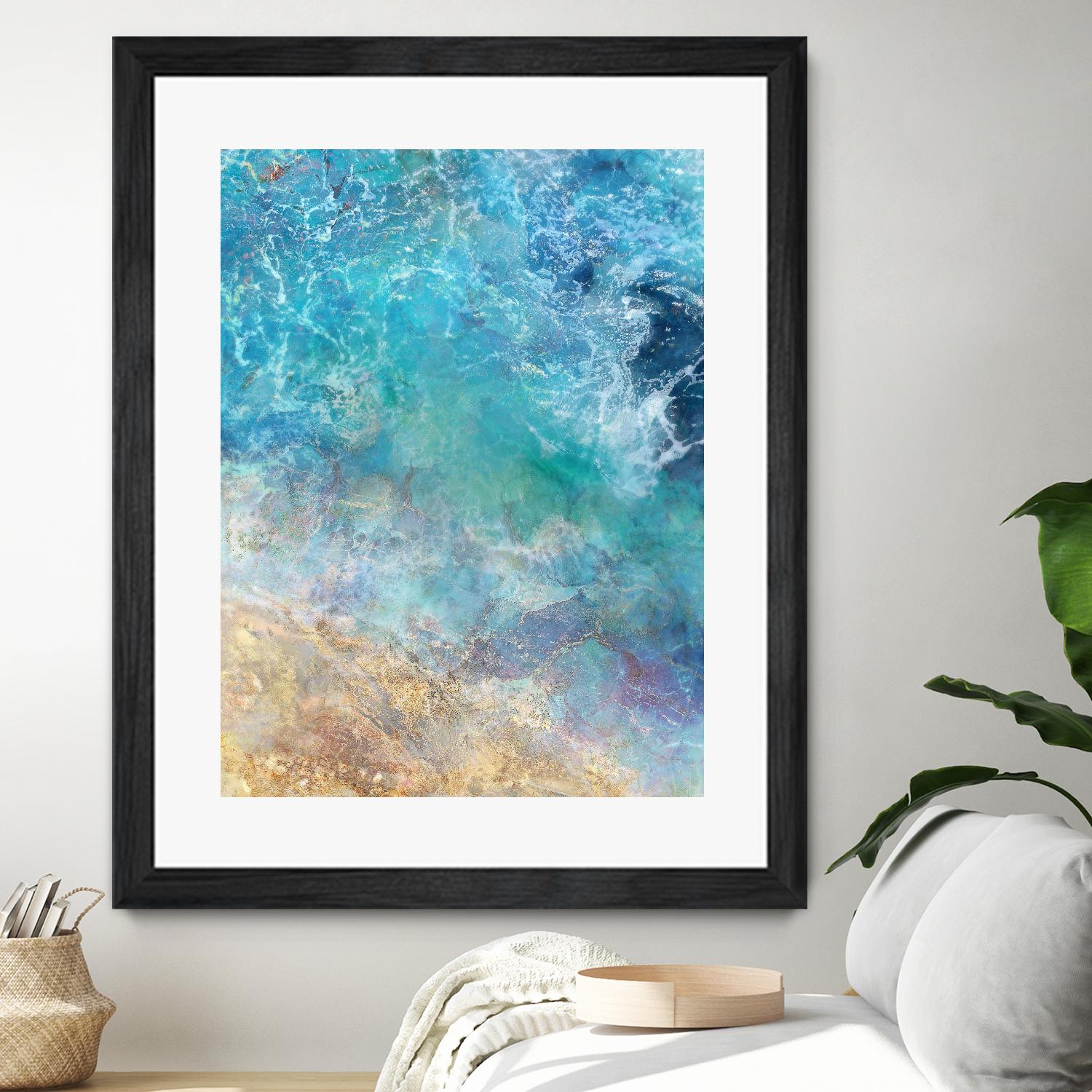 Oceanic Gold I by Ken Roko on GIANT ART - abstract