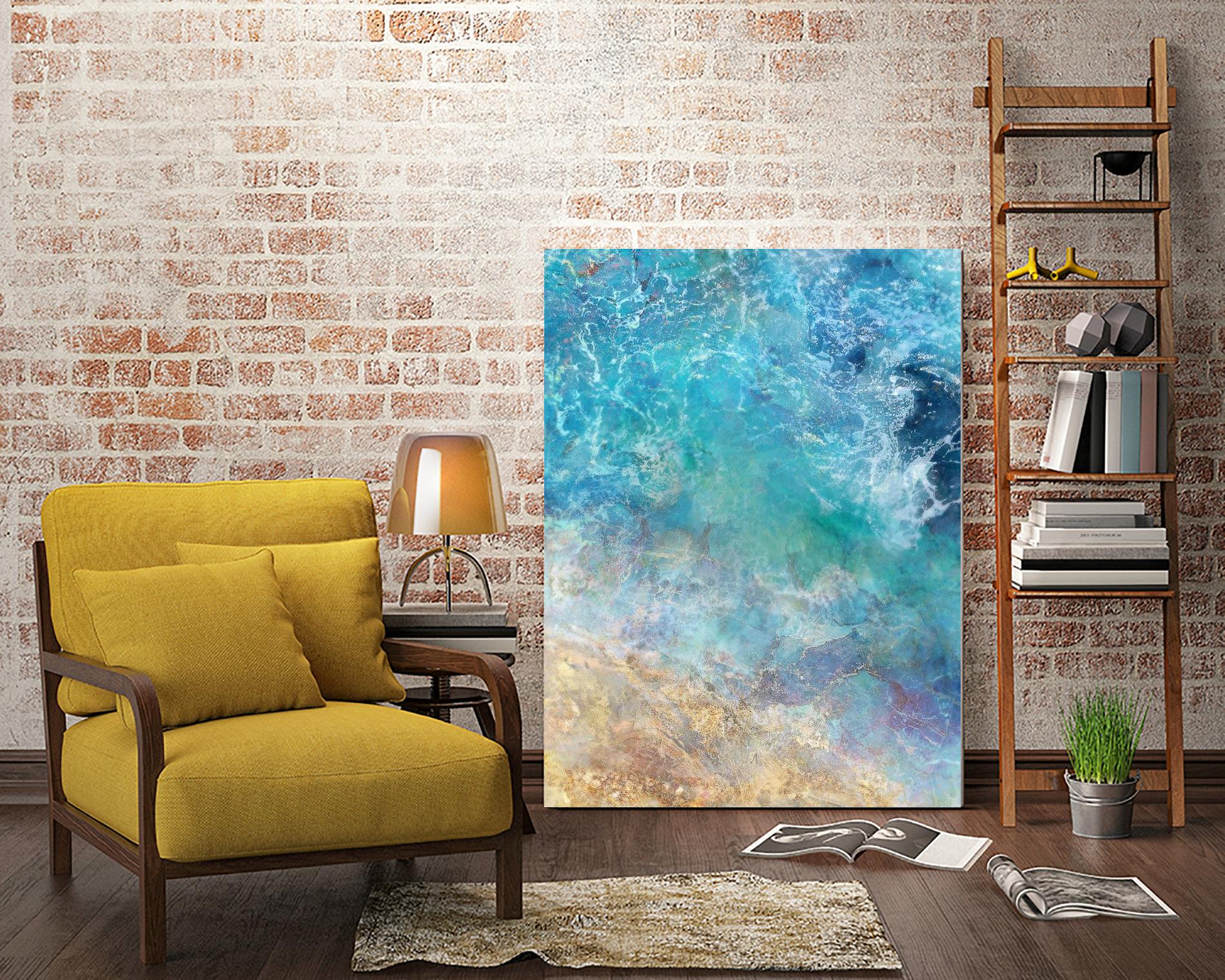 Oceanic Gold I by Ken Roko on GIANT ART - abstract